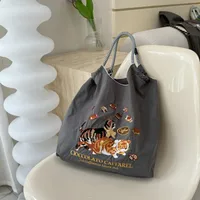 Women's Vintage Style Classic Style Printing Animal Nylon Shopping Bags sku image 1