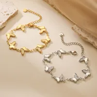 Retro Simple Style Commute Butterfly 304 Stainless Steel Bracelets In Bulk main image 1
