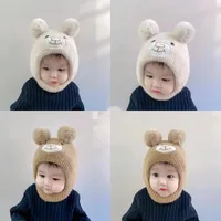 Baby Hat Autumn And Winter Cute Children's Winter Baby Wool Hat Baby Ear Protection Knitted Hat main image 1