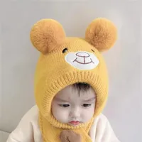 Baby Hat Autumn And Winter Cute Children's Winter Baby Wool Hat Baby Ear Protection Knitted Hat main image 3