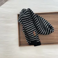 Han Fan Boys' Scarf Cool Trendy Handsome Striped Jacquard Knitted Scarf Children's Scarf sku image 5
