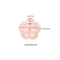 Women's Simple Style Classic Style Flower Plastic Resin Stoving Varnish Hair Claws main image 5
