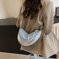 Niche Underarm Bag Women's Summer  New Fashion Saddle Bag Casual Denim Crossbody Bag main image 2