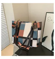 New Elegant Fashion Design Shoulder Crossbody Stylish Solid Color Retro Fresh Underarm Texturized Tote Bag sku image 4