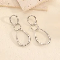 1 Pair IG Style Simple Style Geometric Copper Drop Earrings main image 2