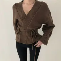 Women's Cardigan Sweater Long Sleeve Sweaters & Cardigans Casual Simple Style Solid Color main image 2