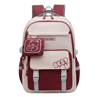 New Wholesale Schoolbag Primary School Student Schoolbag Burden Reduction Ridge Protection Shoulder Bag Small Fresh Schoolbag Junior Senior High School Student Schoolbag main image 2