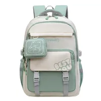 New Wholesale Schoolbag Primary School Student Schoolbag Burden Reduction Ridge Protection Shoulder Bag Small Fresh Schoolbag Junior Senior High School Student Schoolbag sku image 5