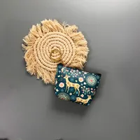 Ethnic Style Coin Purse Retro Coin Bag Large Bag Hanging Ornaments Coin Purse HD Color Printing Creative T-shaped Zipper Small Bag sku image 20
