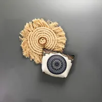 Ethnic Style Coin Purse Retro Coin Bag Large Bag Hanging Ornaments Coin Purse HD Color Printing Creative T-shaped Zipper Small Bag sku image 21