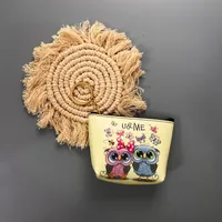 Ethnic Style Coin Purse Retro Coin Bag Large Bag Hanging Ornaments Coin Purse HD Color Printing Creative T-shaped Zipper Small Bag sku image 28
