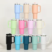 40oz Handle Car Cup 304 Stainless Steel Insulation Cold Ice Cup With Handle Straw Car Cup main image 1