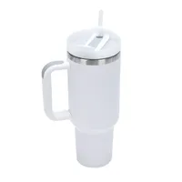 40oz Handle Car Cup 304 Stainless Steel Insulation Cold Ice Cup With Handle Straw Car Cup main image 5