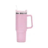 40oz Handle Car Cup 304 Stainless Steel Insulation Cold Ice Cup With Handle Straw Car Cup sku image 4