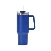 40oz Handle Car Cup 304 Stainless Steel Insulation Cold Ice Cup With Handle Straw Car Cup sku image 5