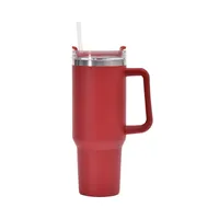 40oz Handle Car Cup 304 Stainless Steel Insulation Cold Ice Cup With Handle Straw Car Cup sku image 10