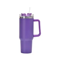 40oz Handle Car Cup 304 Stainless Steel Insulation Cold Ice Cup With Handle Straw Car Cup sku image 11