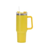 40oz Handle Car Cup 304 Stainless Steel Insulation Cold Ice Cup With Handle Straw Car Cup sku image 13