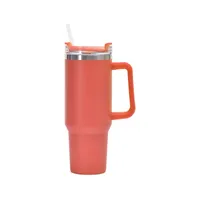 40oz Handle Car Cup 304 Stainless Steel Insulation Cold Ice Cup With Handle Straw Car Cup sku image 15