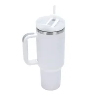 40oz Handle Car Cup 304 Stainless Steel Insulation Cold Ice Cup With Handle Straw Car Cup sku image 18
