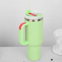40oz Handle Car Cup 304 Stainless Steel Insulation Cold Ice Cup With Handle Straw Car Cup sku image 24