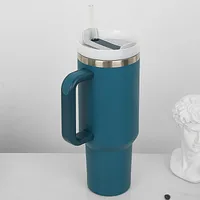 40oz Handle Car Cup 304 Stainless Steel Insulation Cold Ice Cup With Handle Straw Car Cup sku image 25