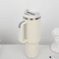 40oz Handle Car Cup 304 Stainless Steel Insulation Cold Ice Cup With Handle Straw Car Cup sku image 27