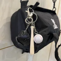 Fashion Baseball Pu Leather Unisex Bag Pendant Keychain sku image 19