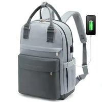 New Girls Backpack Fashion Large Capacity Laptop Bag Portable Travel Backpack Men's Bag sku image 6