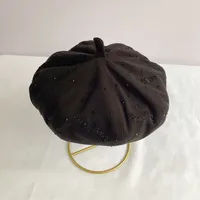 Women's Elegant Retro Lady Solid Color Eaveless Beret Hat main image 5