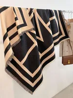 Women's IG Style Classic Style Printing Color Block Imitation Cashmere Polyester Scarf sku image 2