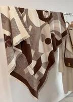 Women's IG Style Classic Style Printing Color Block Imitation Cashmere Polyester Scarf sku image 3
