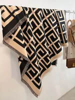 Women's IG Style Classic Style Printing Color Block Imitation Cashmere Polyester Scarf sku image 9