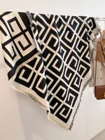 Women's IG Style Classic Style Printing Color Block Imitation Cashmere Polyester Scarf sku image 10