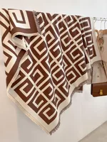 Women's IG Style Classic Style Printing Color Block Imitation Cashmere Polyester Scarf sku image 23