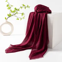 Women's Simple Style Solid Color Polyester Silk Scarf sku image 37