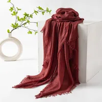 Women's Simple Style Solid Color Polyester Silk Scarf sku image 38