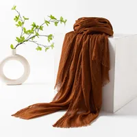 Women's Simple Style Solid Color Polyester Silk Scarf sku image 40