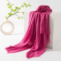Women's Simple Style Solid Color Polyester Silk Scarf sku image 43