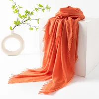Women's Simple Style Solid Color Polyester Silk Scarf sku image 45