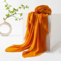 Women's Simple Style Solid Color Polyester Silk Scarf sku image 46