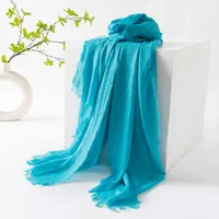 Women's Simple Style Solid Color Polyester Silk Scarf sku image 49