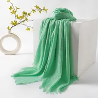 Women's Simple Style Solid Color Polyester Silk Scarf sku image 53