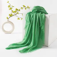 Women's Simple Style Solid Color Polyester Silk Scarf sku image 54