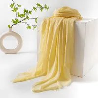 Women's Simple Style Solid Color Polyester Silk Scarf sku image 56