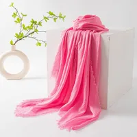 Women's Simple Style Solid Color Polyester Silk Scarf sku image 57