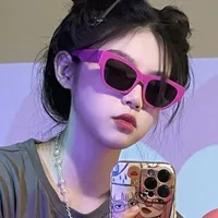 Big Face Slimming Sunglasses Women's Party Party Disco Dancing Artifact Sunglasses Men's UV-proof Sunglasses Wholesale main image 4
