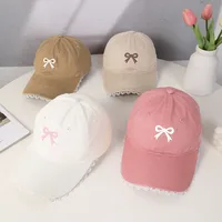 Women's Casual Cute Sweet Bow Knot Embroidery Lace Wide Eaves Curved Eaves Baseball Cap main image 1