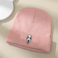 Unisex Commute Skull Eaveless Beanie Hat main image 5