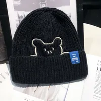 Women's Simple Style Bear Eaveless Wool Cap sku image 8
